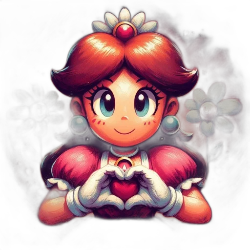 crown, flower, staff, face, pixel art, concept art, 3d render, fantasy art transparent PNG cut-out