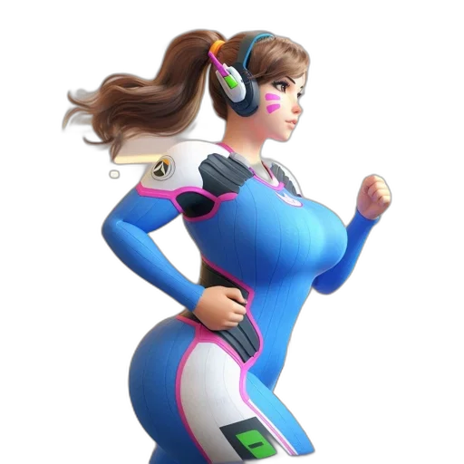 robot, dress, 3d render, concept art, vaporwave, cartoon, woman, wears transparent PNG cut-out