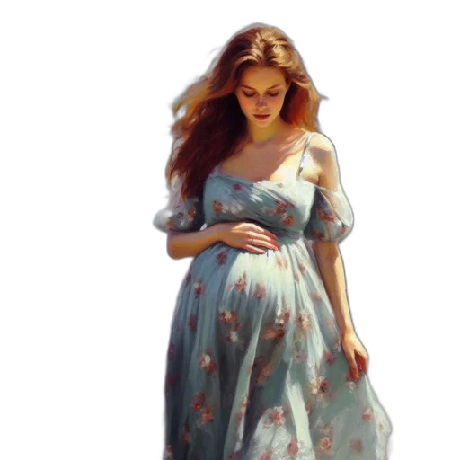 dress, oil painting, photorealistic, fantasy art, concept art, forest, fire, underwater transparent PNG cut-out