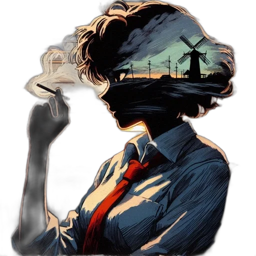 hat, mask, staff, crown, comic book art, concept art, anime, pixel art transparent PNG cut-out