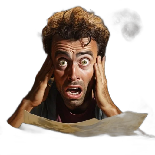 face, mask, staff, photorealistic, concept art, comic book art, man, reacts transparent PNG cut-out