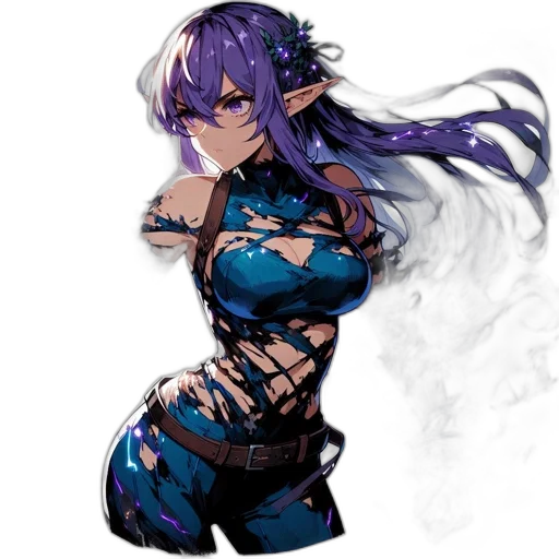 dress, dragon, weapon, staff, fantasy art, concept art, cyberpunk, anime transparent PNG cut-out