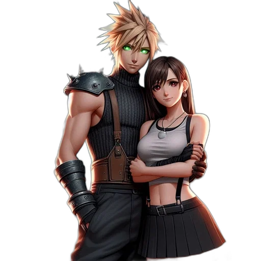 concept art, 3d render, fantasy art, pixel art, monochrome, two, animated, characters transparent PNG cut-out