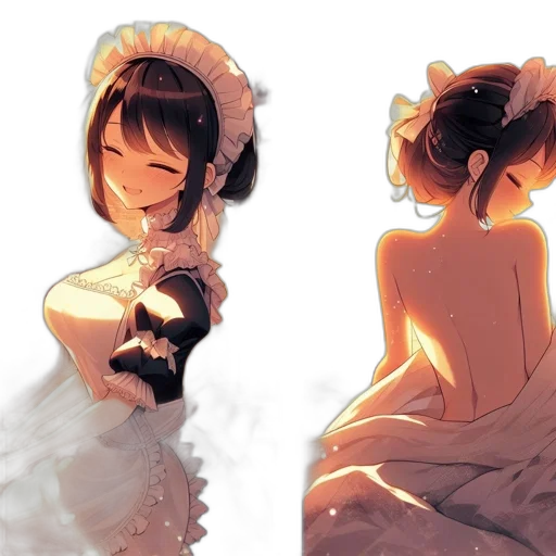 dress, crown, mask, flower, concept art, anime, watercolor, pixel art transparent PNG cut-out