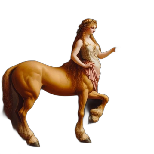 animal, dress, crown, staff, fantasy art, concept art, photorealistic, oil painting transparent PNG cut-out