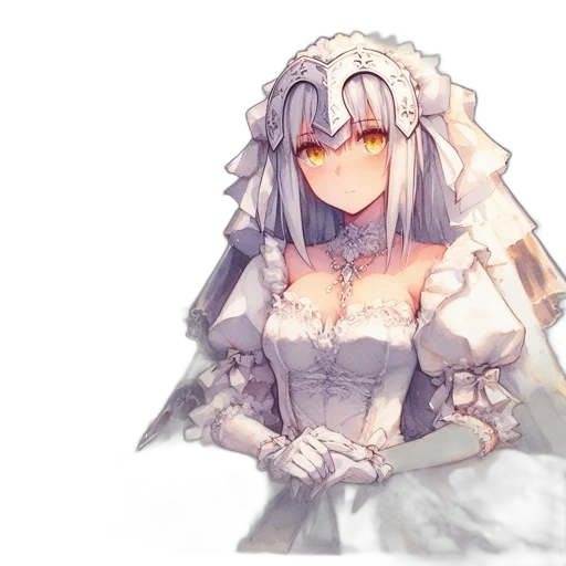 dress, crown, robot, flower, anime, watercolor, concept art, pixel art transparent PNG cut-out