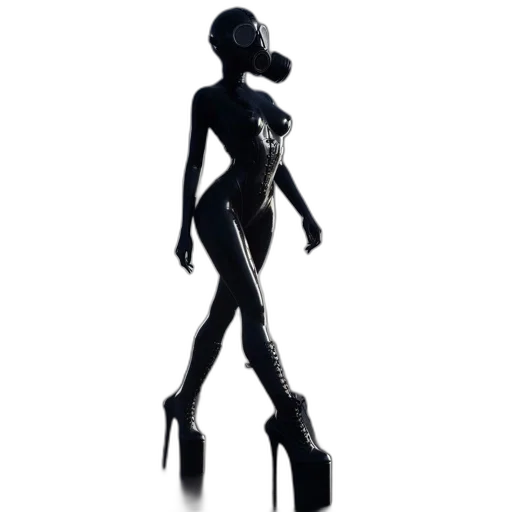 dress, robot, jewelry, staff, concept art, 3d render, cyberpunk, fantasy art transparent PNG cut-out
