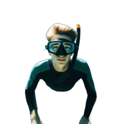 mask, robot, creature, staff, concept art, comic book art, 3d render, cartoon transparent PNG cut-out
