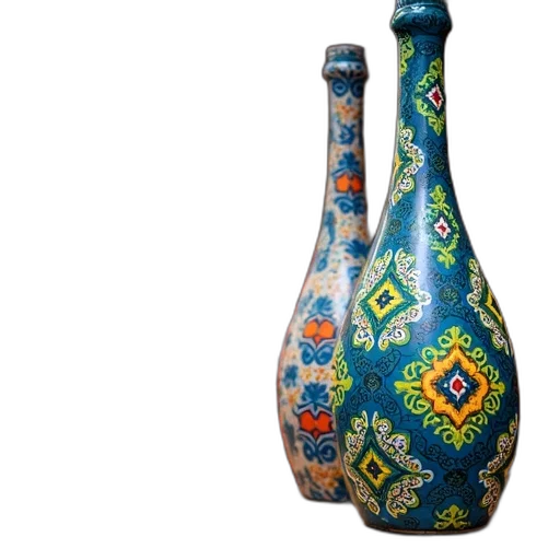 bottle, umbrella, 3d render, photorealistic, collection, colorful, glass, bottles transparent PNG cut-out