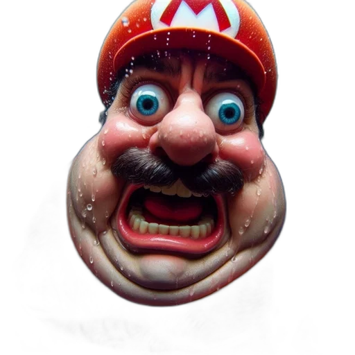 mask, face, hat, creature, 3d render, photorealistic, concept art, close-up transparent PNG cut-out