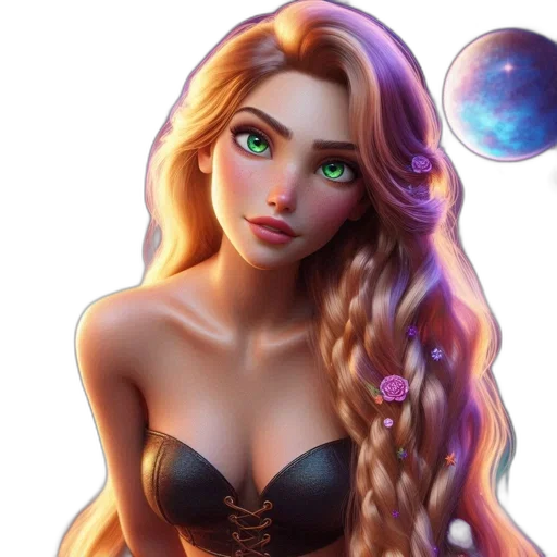 jewelry, dress, fantasy art, concept art, photorealistic, comic book art, outer space, underwater transparent PNG cut-out