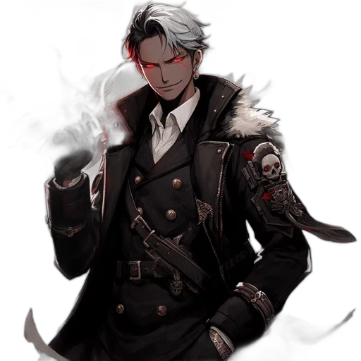staff, weapon, jacket, sword, fantasy art, concept art, pixel art, cyberpunk transparent PNG cut-out