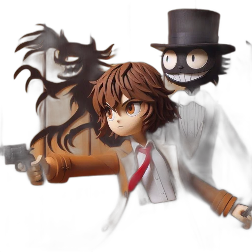 staff, weapon, mask, concept art, pixel art, cartoon, anime, two transparent PNG cut-out