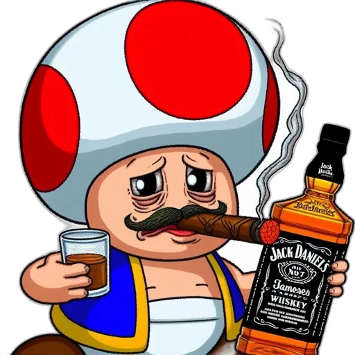 bottle, pixel art, concept art, cartoon, comic book art, cartoonish, toad, character transparent PNG cut-out