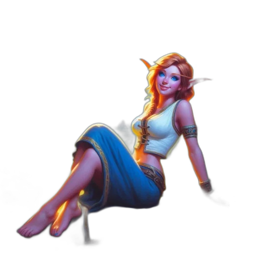 staff, dress, concept art, fantasy art, pixel art, 3d render, blue, colorful transparent PNG cut-out