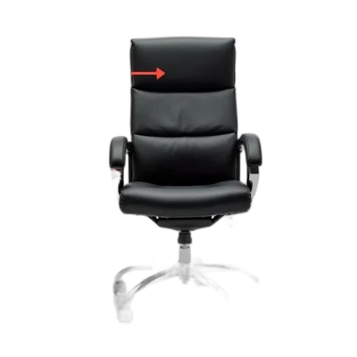 furniture, staff, 3d render, black, leather, office, chair, high transparent PNG cut-out