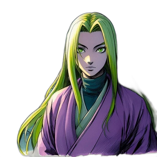 staff, face, mask, concept art, fantasy art, pixel art, anime, green transparent PNG cut-out