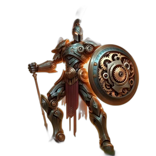 weapon, sword, robot, staff, concept art, fantasy art, 3d render, photorealistic transparent PNG cut-out