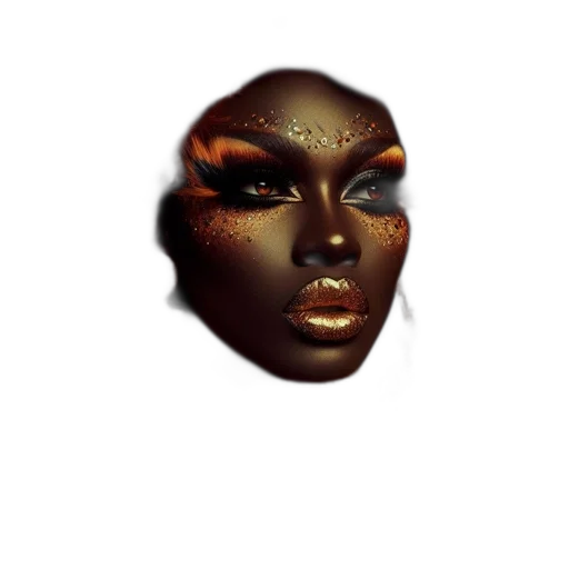 face, mask, crown, creature, photorealistic, 3d render, concept art, fantasy art transparent PNG cut-out
