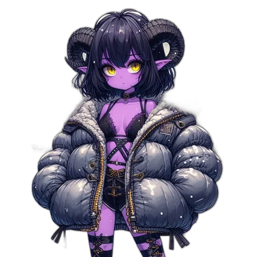jacket, creature, cyberpunk, concept art, pixel art, fantasy art, dark, monochrome transparent PNG cut-out