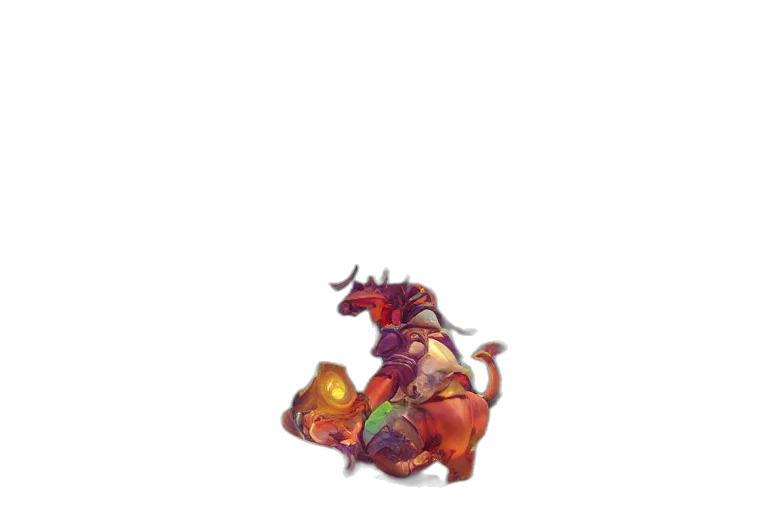 dragon, creature, staff, weapon transparent PNG cut-out