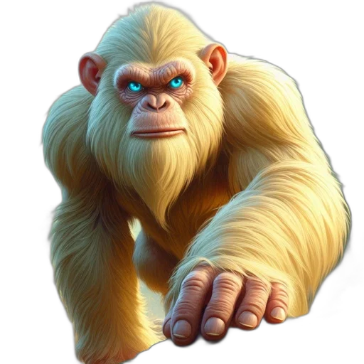 animal, creature, staff, face, concept art, photorealistic, 3d render, cartoon transparent PNG cut-out