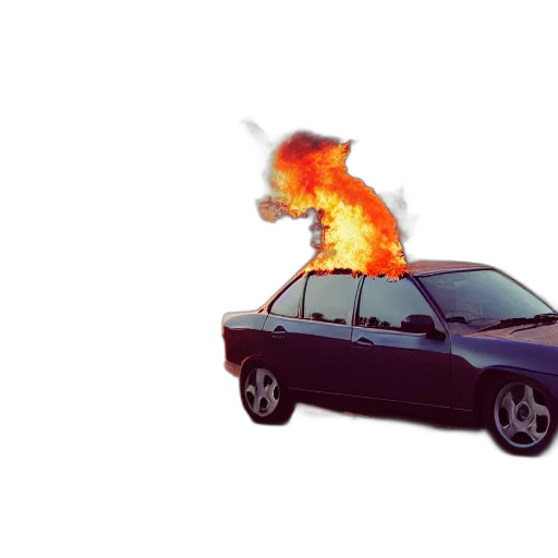 car, weapon, dragon, jacket transparent PNG cut-out