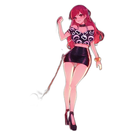 staff, dress, weapon, pixel art, concept art, fantasy art, cartoon, red transparent PNG cut-out