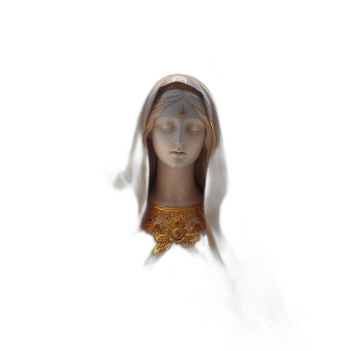 mask, jewelry, crown, staff, 3d render, concept art, photorealistic, oil painting transparent PNG cut-out