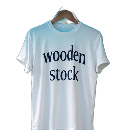white, shirt, words, wooden transparent PNG cut-out