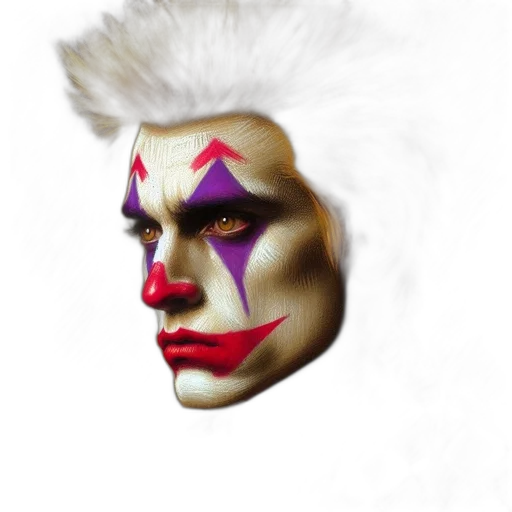 mask, face, crown, creature, photorealistic, fantasy art, concept art, watercolor transparent PNG cut-out