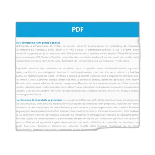 pastel, document, blue, header, reads, pdf, white, letters transparent PNG cut-out