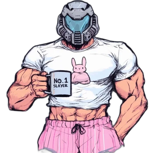 robot, mask, weapon, dress, vaporwave, cyberpunk, comic book art, concept art transparent PNG cut-out