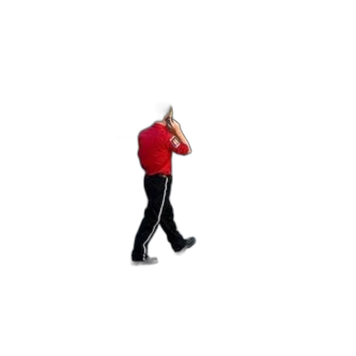 staff, jacket, robot, hat, 3d render, man, red, shirt transparent PNG cut-out