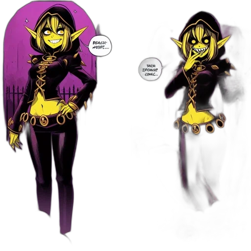 concept art, comic book art, pixel art, fantasy art, dark, golden, monochrome, female transparent PNG cut-out
