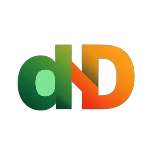 3d render, logo, green, orange, color, can, used, creative transparent PNG cut-out