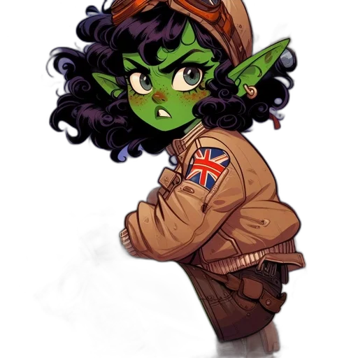 staff, jacket, fantasy art, concept art, comic book art, cartoon, green, anthropomorphic transparent PNG cut-out