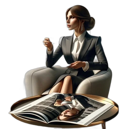 furniture, dress, jewelry, jacket, concept art, photorealistic, comic book art, cartoon transparent PNG cut-out
