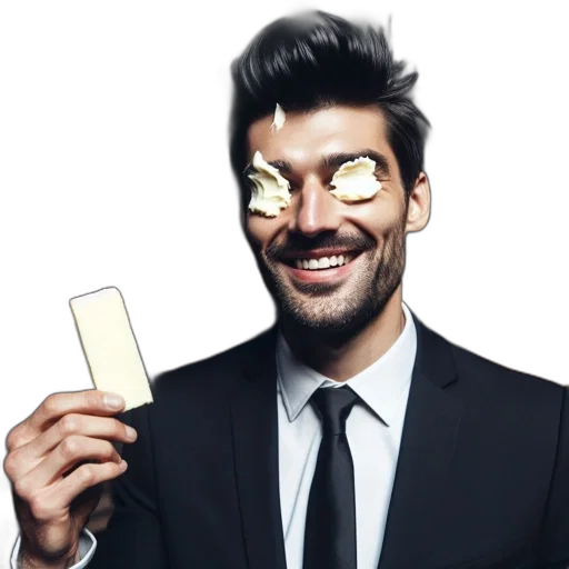 mask, staff, face, cartoon, concept art, photorealistic, 3d render, man transparent PNG cut-out