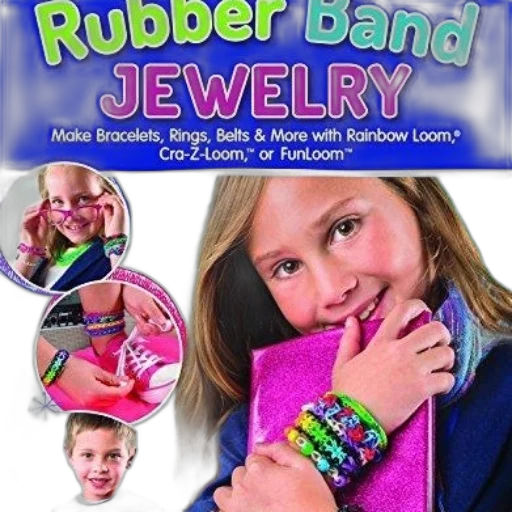 jewelry, book, cover, rubber, band, featuring, girl, holding transparent PNG cut-out