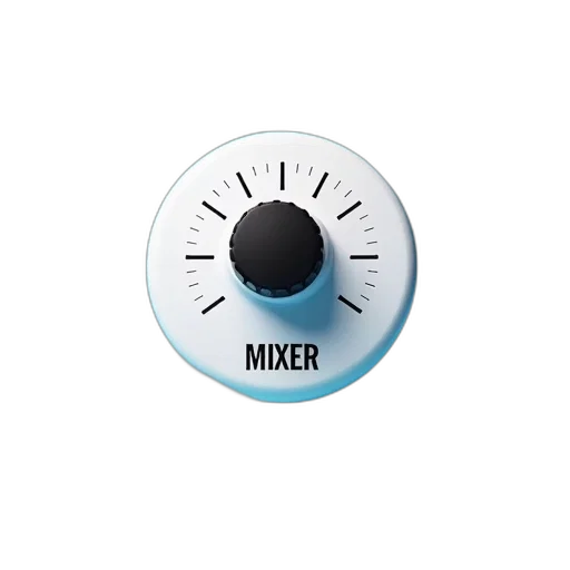 white, circular, object, black, knob, center, floating, against transparent PNG cut-out