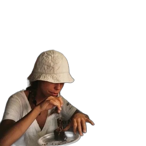 food, hat, face, jacket transparent PNG cut-out