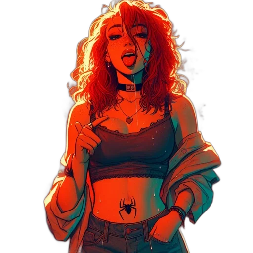 jacket, dress, face, mask, cyberpunk, comic book art, concept art, watercolor transparent PNG cut-out