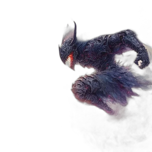 dragon, creature, animal, mask, concept art, fantasy art, 3d render, photorealistic transparent PNG cut-out