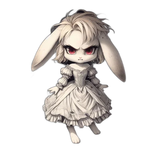dress, creature, mask, animal, pixel art, concept art, 3d render, fantasy art transparent PNG cut-out