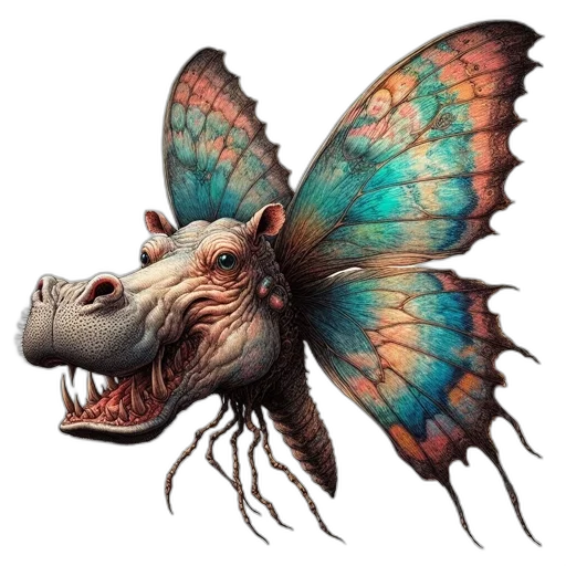 creature, dragon, animal, mask, concept art, fantasy art, photorealistic, 3d render transparent PNG cut-out
