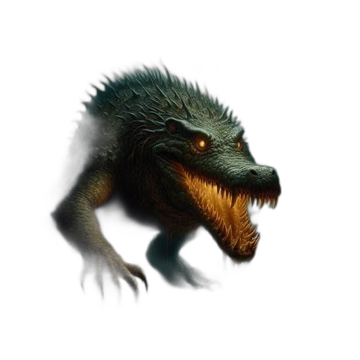 dragon, creature, animal, face, concept art, fantasy art, 3d render, photorealistic transparent PNG cut-out