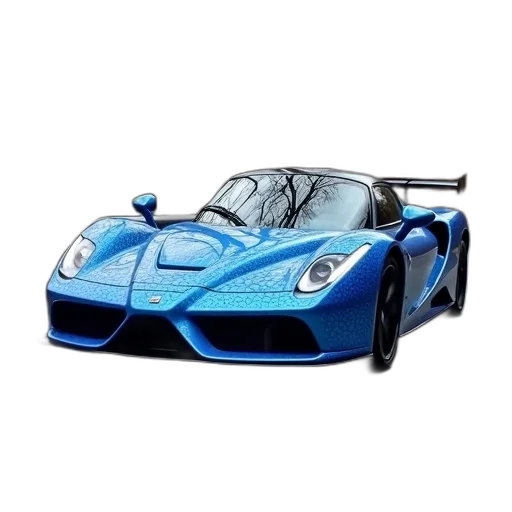 car, weapon, dragon, animal, 3d render, photorealistic, concept art, blue transparent PNG cut-out