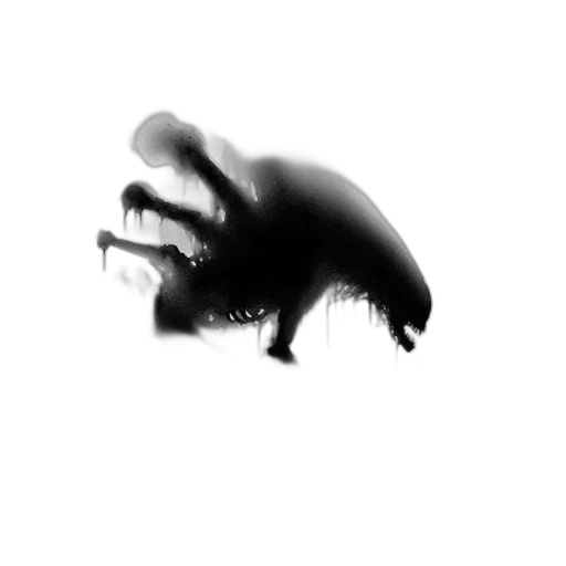 creature, animal, mask, hair, concept art, 3d render, photorealistic, pixel art transparent PNG cut-out