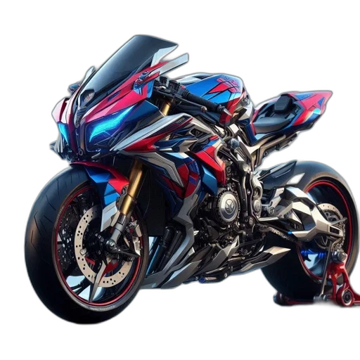 weapon, photorealistic, 3d render, concept art, anime, futuristic, blue, red transparent PNG cut-out